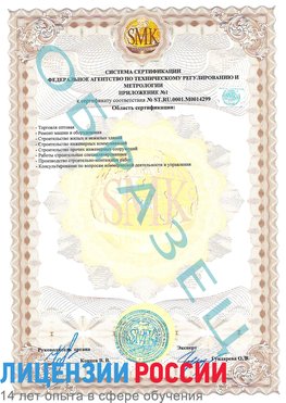 Образец сертификата соответствия (приложение) Куйбышев Сертификат ISO 14001